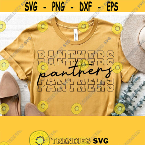 Panthers Svg Panthers Team Spirit Svg Cut File High School Team Mascot Logo Svg Files for Cricut Cut Silhouette FileVector Download Design 1382