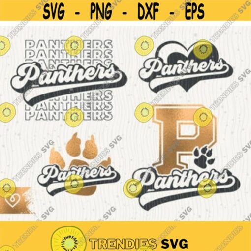 Panthers Svg School Spirit Bundle Svg Retro Design Panther Pride Png Panthers Cheer Svg Baseball Panthers Paw Basketball Cricut Svg Cut File Design 115