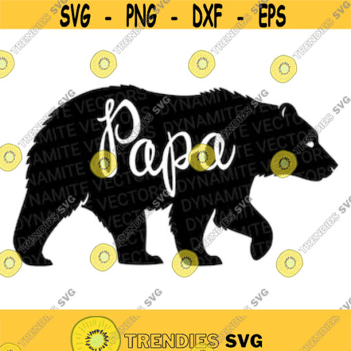 Papa Bear SVG Papa Bear Cut File Papa Bear PNG Instant Download Great for Papa Bear stickers