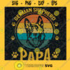 Papa Dog Svg German Shepherd Papa Svg Family Dog Svg Cartoon Dog Svg