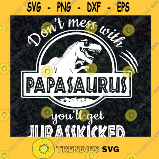 Papasaurus Jurassic Park SVG Fathers Day Gift for Dad Digital Files Cut Files For Cricut Instant Download Vector Download Print Files
