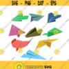 Paper Plane Pack Cuttable Design SVG PNG DXF eps Designs Cameo File Silhouette Design 1018