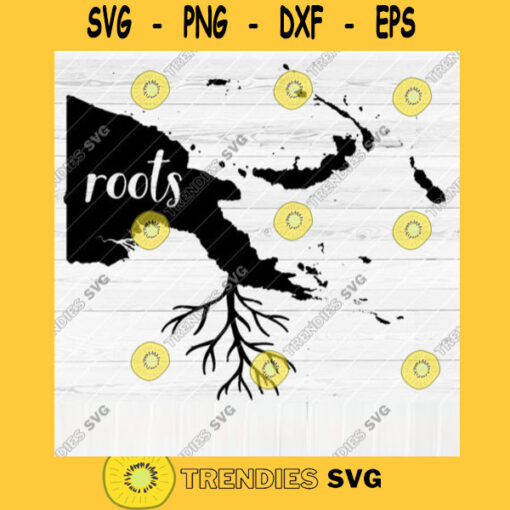 Papua New Guinea Roots SVG Home Native Map Vector SVG Design for Cutting Machine Cut Files for Cricut Silhouette Png Pdf Eps Dxf SVG