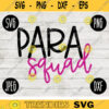 Para Squad svg png jpeg dxf cutting file Commercial Use SVG Back to School Teacher Appreciation Faculty Paraprofessional 1693
