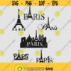 Paris France Love Tour Eiffel Tower Bundle Collection SVG PNG EPS File For Cricut Silhouette Cut Files Vector Digital File