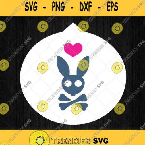 Pastel Goth Easter Bunny Skull Svg Png Clipart Silhouette