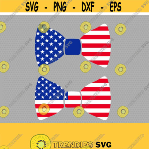Patriotic Bow tie svg bow tie svg Fourth of July SVG 4th of July Svg Patriotic SVG America Svg Cricut Silhouette Cut File svg dxf Design 577