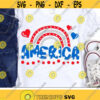 Patriotic Rainbow Svg 4th of July Svg America Cut Files Baby Girl Svg Dxf Eps Png Girls Shirt Design USA Clipart Silhouette Cricut Design 1654 .jpg