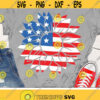 Patriotic Sunflower Svg 4th of July Svg American Flag Svg USA Svg Dxf Eps America Svg Girls Memorial Day Silhouette Cricut Cut Files Design 450 .jpg
