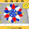 Patriotic Sunflower Svg America Sunflower Svg USA Flag Svg USA Clipart svg dxf png eps Cut files Design 964 .jpg