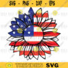 Patriotic Sunflower svg American Flag svg Flag svg Memorial Day svg png digital file 243