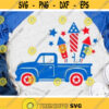 Patriotic Truck Svg 4th of July Svg American Old Truck Svg Dxf Eps Png Fireworks Svg USA Cut Files Kids Shirt Design Silhouette Cricut Design 707 .jpg