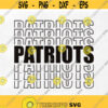 Patriots svg Patriots team svg Patriots fan svg Patriots cheer svg Sports svg SVG Dxf EPS Png Printable Vector Clipart Cut Print File Design 161