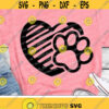 Paw Heart Svg Dog Paw Print Svg Dog Love Svg Dxf Eps Png Cat Paw Valentine Svg Dog Mom Clipart Pet Lovers Cut Files Silhouette Cricut Design 2348 .jpg