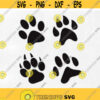 Paw Print SVG Cut Files Svg File and PNG Image Paw prints Dog Paw Cat Paw Animal Paw Cut File for Silhouette Cricut Cutting File Design 19