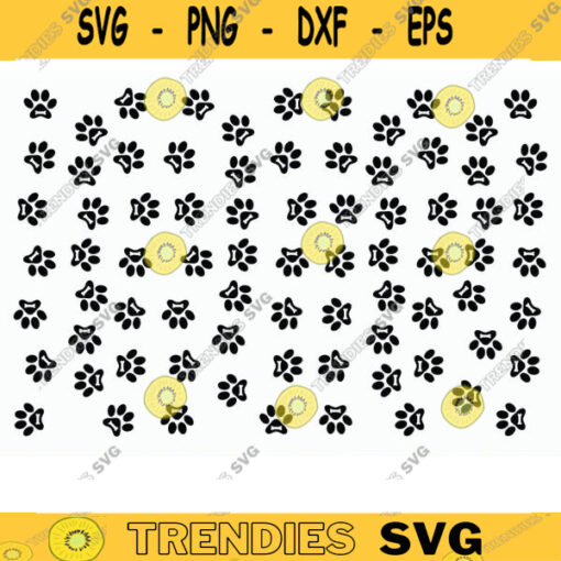 Paw Seamless Pattern SVG Dog Paw Background SVG Dog Paw Footprint svg Seamless pattern dog lover svg paw svg paw png paw print svg Design 1696 copy