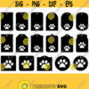 Paw Tags SVG Bundle. Price Dog Tags Cut Files. Decorative Pet Paw Prints Gift Tags Clipart. Cutting Machine Labels Vector Files dxf eps png Design 577