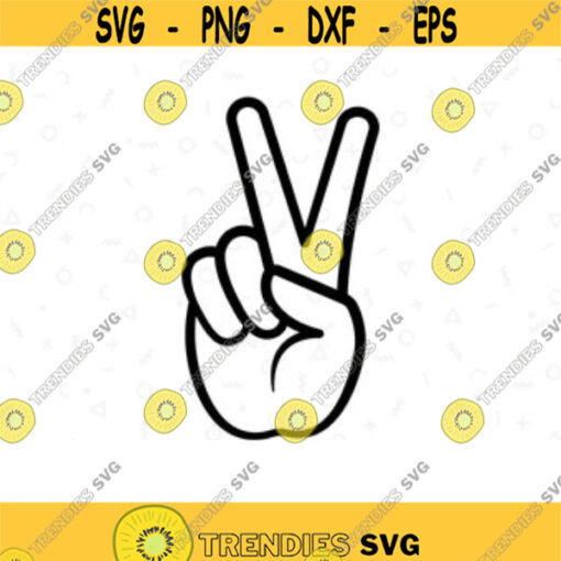 Peace Hand SVG. Symbol Peace Hand. Hand Peace Sign SVG. Peace Sign SVG. Gesture Fingers Svg. Peace Sign Silhouette. Peace sign decal. Png.