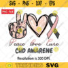 Peace Love Cure PNG Chd Awareness Png Chd Awareness Cure PNG Congenital heart disease Peace love Cure Sublimation Png Digital Download 507