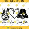 Peace Love Dark Side Darth Vader svg files for cricutDesign 146 .jpg