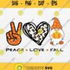 Peace Love Fall Svg Clipart Png Dxf Eps