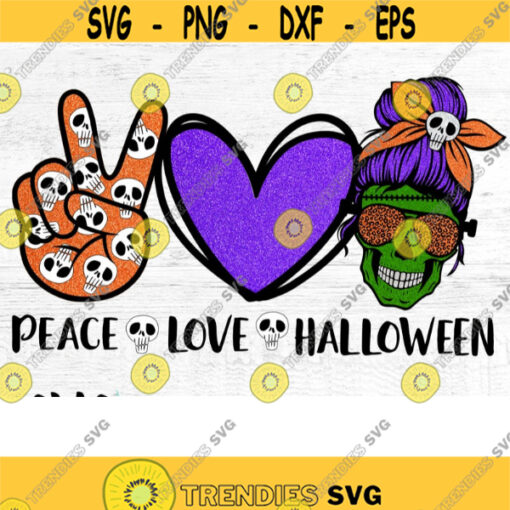 Peace Love Halloween Mom Skull SVG Mom of Monsters Skull Sublimation PNG Designs Momster Png Mother Skull Halloween transfers png