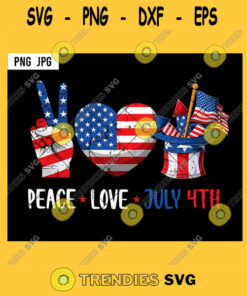 Peace Love July 4th PNG Funny Fireworks Firecrackers Us Flag 4th Of July Independence Day PNG JPG