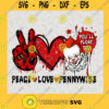 Peace Love Pennywise SVG PNG EPS DXF Love Clown It SVG Pennywise Halloween SVG