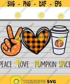 Peace Love Pumpkin Spice Funny Thanksgiving Halloween svg , Halloween svg files for cricutDesign -157