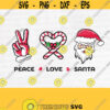 Peace Love Santa Svg File Santa Claus Peace Christmas Svg Merry Christmas SVG Christmas 2020 Svg Cutting FileDesign 487