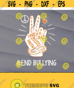Peace Love Unity Day Orange Kids 2021 Anti BullyingOrange Unity Day svg Anti Bullying svgSpread Kindness Sign Language Bleached svg Design 424