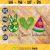 Peace Love Watermelon Just in time for SummerPerfect for Sublimation cricut file clipart svg png eps dxf Design 95