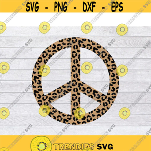 Peace Sign SVG Peace SVG Leopard Print SVG Hippie Svg Peace Sign Vector Peace Love Svg Peace Cut File Peace Clip Art .jpg