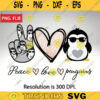 Peace love penguins Sublimation Png Digital Download peace love Penguin penguins Png sublimation art Peace Love penguins clipart design 420