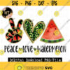 Peace love watermelon PNG Sublimation Digital Download watermelon Png File Summer theme sublimation png Design 272