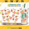 Peach Starbucks Cup SVG Peach SVG DIY Venti for Cricut 24oz venti cold cup Instant Download Design 97