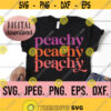 Peachy SVG Boho Peachy PNG Retro Stacked Peachy Design Cricut Cut File Instant Download Retro Summer SVG Trendy vsco svg file Design 609