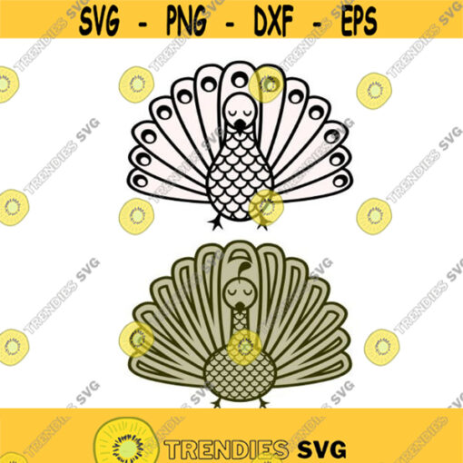 Peacock Bird Cuttable Design SVG PNG DXF eps Designs Cameo File Silhouette Design 391