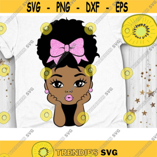 Peekaboo Girl Svg Princess Svg Little Afro Queen Svg Little Melanin Queen Ribbon Afro Puff Hair Girl Svg Cut File Svg Dxf Eps Png Design 147 .jpg