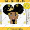 Peekaboo Girl Svg Princess Svg Little Afro Queen Svg Little Melanin Queen Svg Afro Puff Hair Girl Svg Cut File Svg Dxf Eps Png Design 152 .jpg