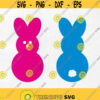 Peep SVG Peeps Easter Svg Easter Bunny Svg easter svg easter peeps bunny Svg File for Siilhouette Cricut Cut Files svg dfx eps png jpg Design 162
