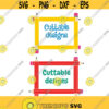 Pencil Frames School Cuttable Design SVG PNG DXF eps Designs Cameo File Silhouette Design 1553