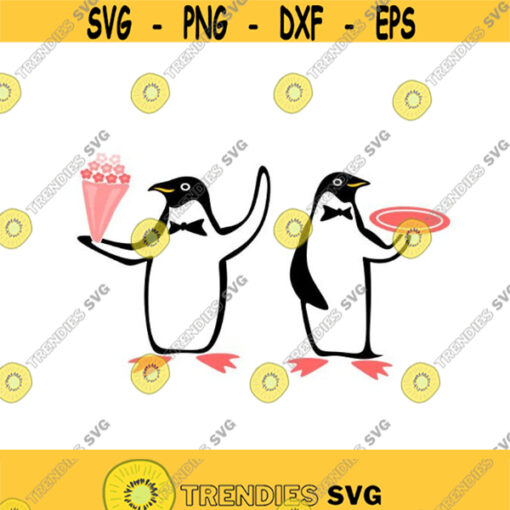 Penguin Animal Cuttable Design Pack SVG PNG DXF eps Designs Cameo File Silhouette Design 915