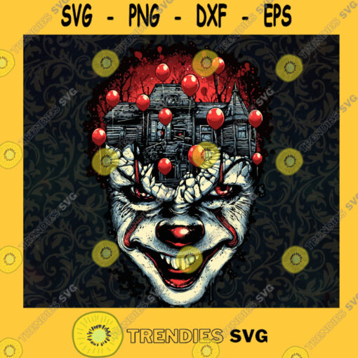 Penny wise movie svg png eps dxf horror svg Svg It Clown Halloween SVG