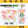 Peony Lilac SVG Cut File Starbucks Cold Cup Cold Cup Wrap Flowers Floral Spring SVG PNG Files for Cricut Digital download 304