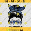 Personalized Game Day Cheer Mom Messy Bun Sunglasses Glasses Bow Head Wrap Bandana Personalize it with your team JPG PNG Digital File