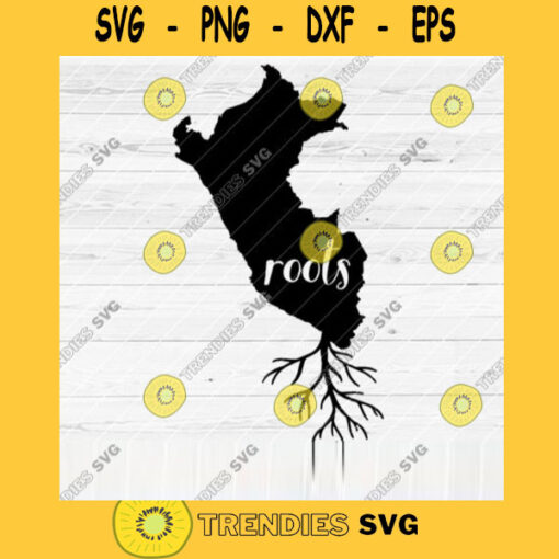 Peru Roots SVG File Home Native Map Vector SVG Design for Cutting Machine Cut Files for Cricut Silhouette Png Pdf Eps Dxf SVG