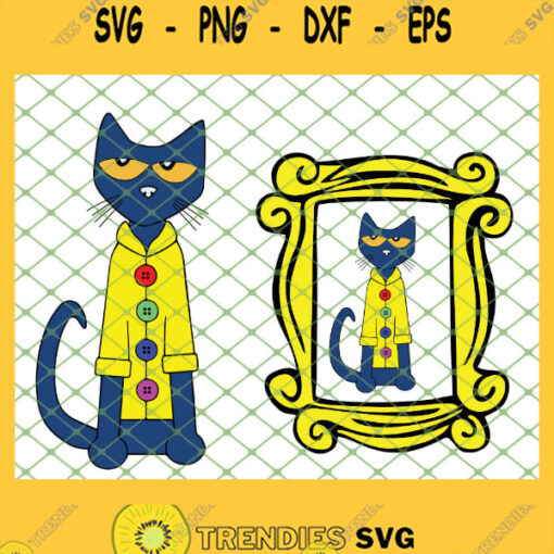 Pete The Cat Buttons SVG PNG DXF EPS 1