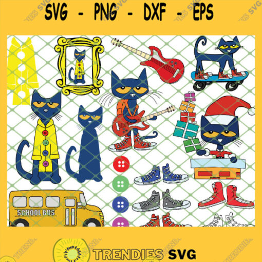Pete The Cat SVG PNG DXF EPS 1