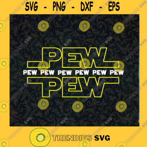 Pew Pew Pew Bad Shot Star Wars Sounds PNG JPG ai svg files Cut File Instant Download Silhouette Vector Clip Art